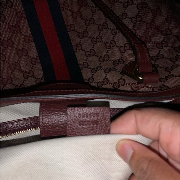 Gucci red tote bag medium - Picture 10 of 11